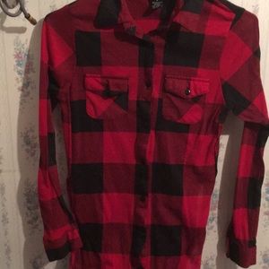 Long flannel shirt